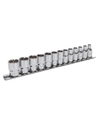 Socket Set 13pc 1/4"Sq Drive Total Drive®