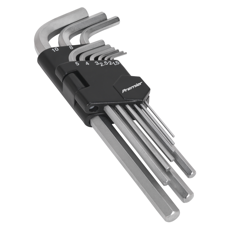 Hex Key Set 9pc Long Metric