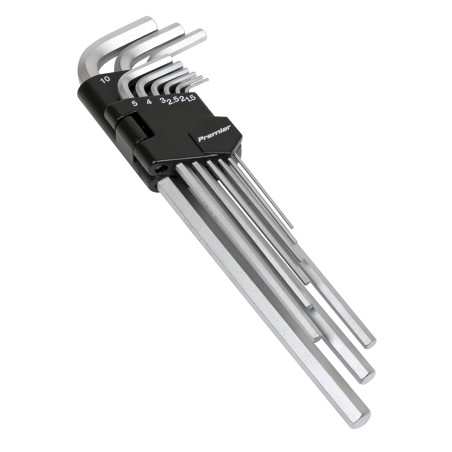 Hex Key Set 9pc Extra-Long Metric