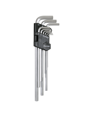 Hex Key Set 9pc Extra-Long Metric