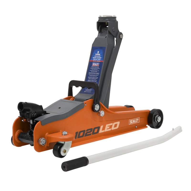 Low Profile Short Chassis Trolley Jack 2 Tonne - Orange