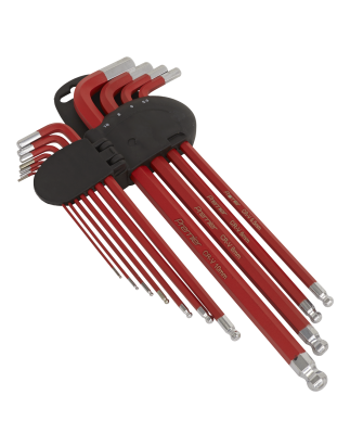 Ball-End Hex Key Set 11pc Extra-Long Metric