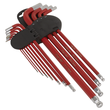 Ball-End Hex Key Set 11pc Extra-Long Metric