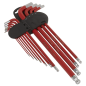 Ball-End Hex Key Set 11pc Extra-Long Metric