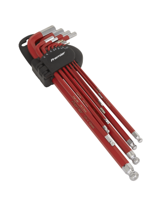 Ball-End Hex Key Set 11pc Extra-Long Metric