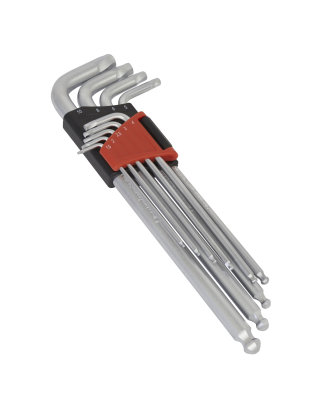 Ball-End Hex Key Set 9pc Extra-Long Lock-On™ - Metric