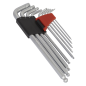 Ball-End Hex Key Set 9pc Extra-Long Lock-On™ - Metric