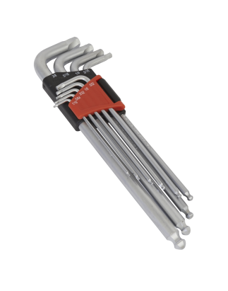 Ball-End Hex Key Set 9pc Extra-Long Lock-On™ Imperial