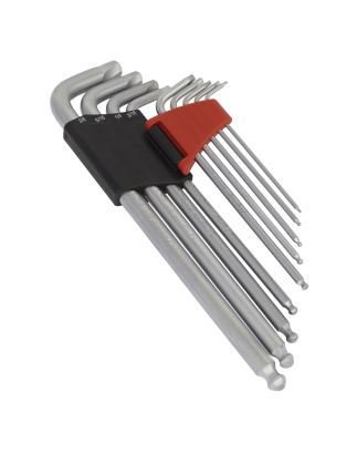 Ball-End Hex Key Set 9pc Extra-Long Lock-On™ Imperial