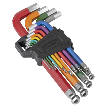 Jumbo Ball-End Hex Key Set 13pc Colour-Coded Anti-Slip