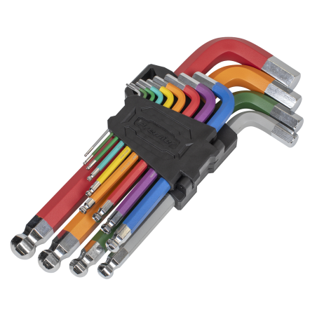 Jumbo Ball-End Hex Key Set 13pc Colour-Coded Anti-Slip