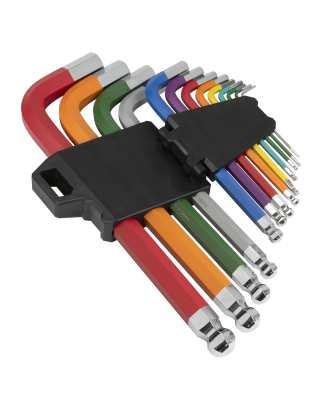 Jumbo Ball-End Hex Key Set 13pc Colour-Coded Anti-Slip