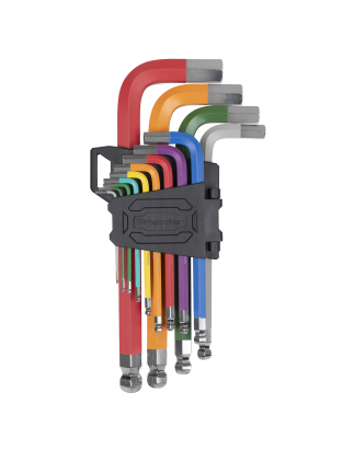 Jumbo Ball-End Hex Key Set 13pc Colour-Coded Anti-Slip