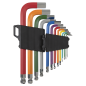 Jumbo Ball-End Hex Key Set 13pc Colour-Coded Anti-Slip