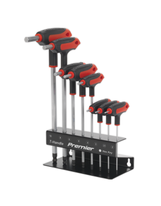 Ball-End Hex Key Set 8pc T-Handle Metric