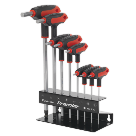 Ball-End Hex Key Set 8pc T-Handle Metric