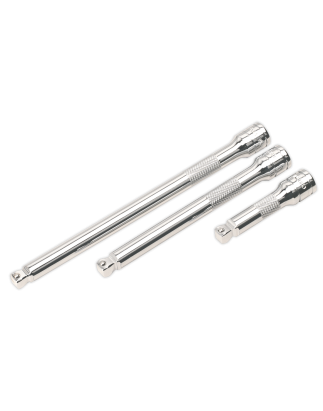 Wobble/Rigid Extension Bar Set 3pc 3/8"Sq Drive