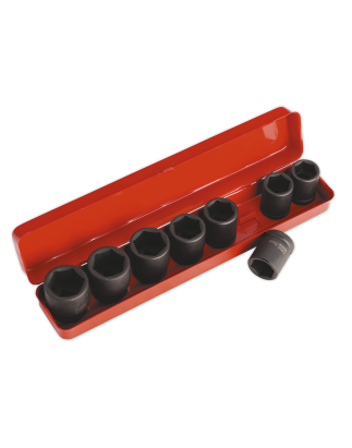 Impact Socket Set 8pc 3/4"Sq Drive Metric