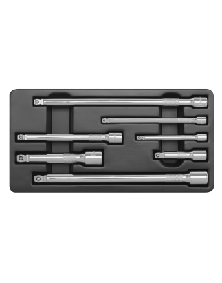 Wobble/Rigid Extension Bar Set 7pc 1/4", 3/8" & 1/2"Sq Drive