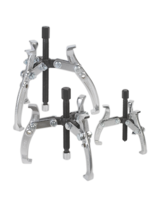 Gear Reversible Puller Set 3pc Triple Leg