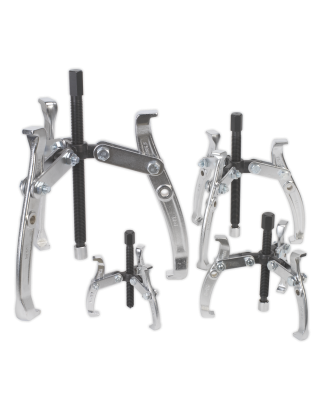 Gear Reversible Puller Set 4pc Triple Leg