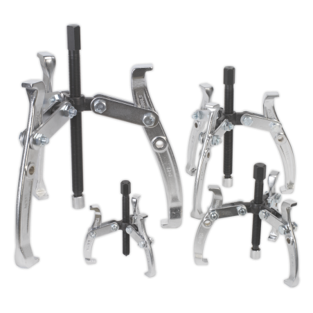 Gear Reversible Puller Set 4pc Triple Leg