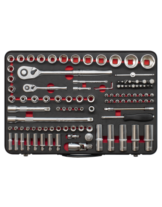 Socket Set  1/4" & 1/2"Sq Drive 108pc - Premier Platinum