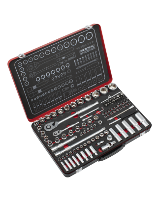 Socket Set  1/4" & 1/2"Sq Drive 108pc - Premier Platinum