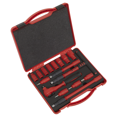 Insulated Socket Set 16pc 3/8"Sq Drive 6pt WallDrive® VDE Approved