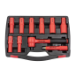 Insulated Socket Set 10pc 1/2"Sq Drive 6pt WallDrive® VDE Approved