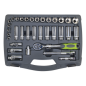 Socket Set 34pc 3/8"Sq Drive 6pt WallDrive® Metric