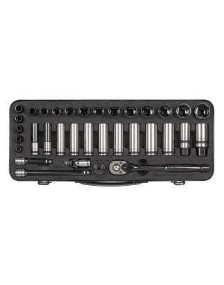 Socket Set 34pc 3/8"Sq Drive WallDrive® Metric Premier Black