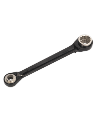 Ratchet Ring Spanner 4-in-1 Reversible Metric