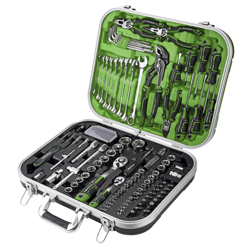 Mechanic's Tool Kit 144pc Hi-Vis Green