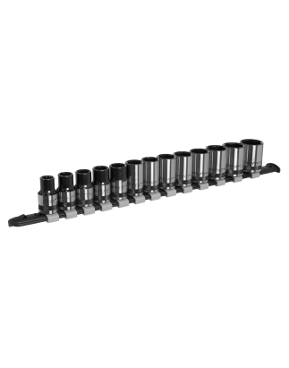 Socket Set 13pc 1/2"Sq Drive Metric - Premier Black