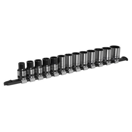 Socket Set 13pc 1/2"Sq Drive Metric - Premier Black