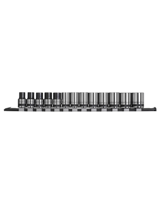 Socket Set 13pc 1/2"Sq Drive Metric - Premier Black