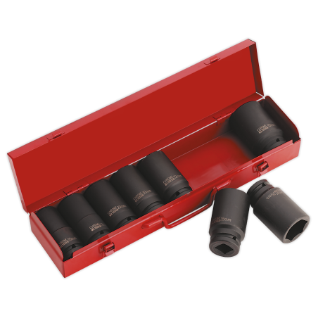 Impact Socket Set 8pc 3/4"Sq Drive Deep Metric