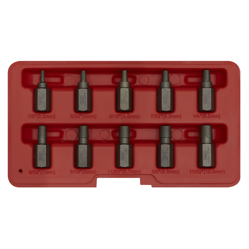 Multi-Spline Screw Extractor Set 10pc