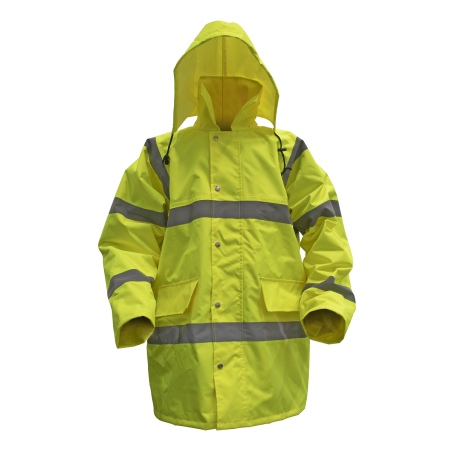 Veste jaune haute visibilité Worksafe® avec doublure matelassée - Grand