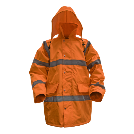 Veste orange haute visibilité Worksafe® avec doublure matelassée - Grand