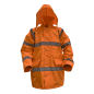 Worksafe® Hi-Vis Orange Jacket with Quilted Lining - Large