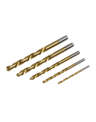 Left-Hand Spiral Drill Bit Set 5pc