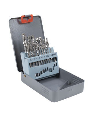 Left-Hand Spiral Drill Bit Set 19pc