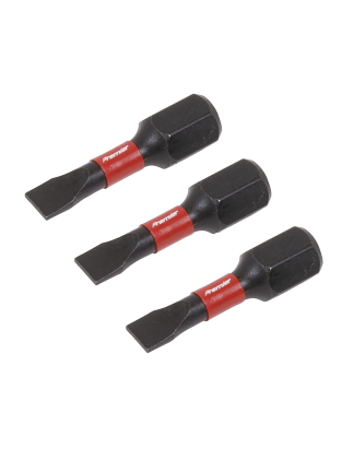 Slotted 4.5mm Impact Power Tool Bits 25mm - 3pc