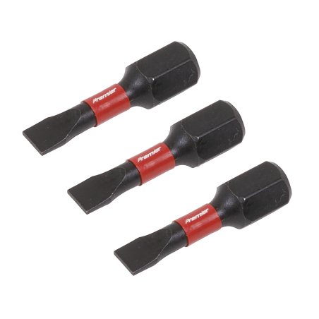 Slotted 4.5mm Impact Power Tool Bits 25mm - 3pc