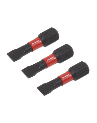 Slotted 5.5mm Impact Power Tool Bits 25mm - 3pc