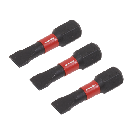 Slotted 5.5mm Impact Power Tool Bits 25mm - 3pc