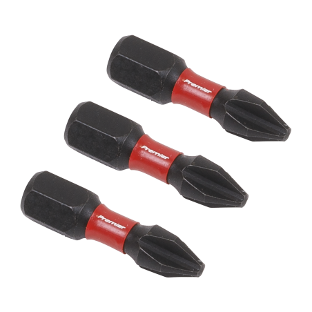 Phillips #2 Impact Power Tool Bits 25mm - 3pc