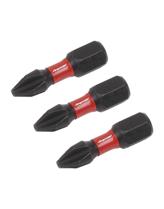 Phillips #2 Impact Power Tool Bits 25mm - 3pc